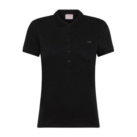 Sun68 A32201 Short sleeves polo Sort, Dame