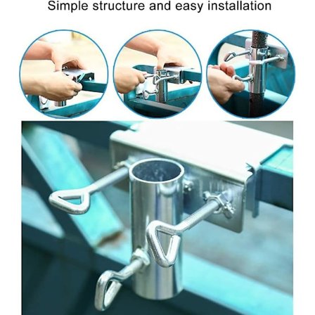 Paraplystativ, Balkong Paraplyholder, Balkongrekkverk, Paraplyklemme, Holder For Hage, Terrasse, Balkong, Balustrade