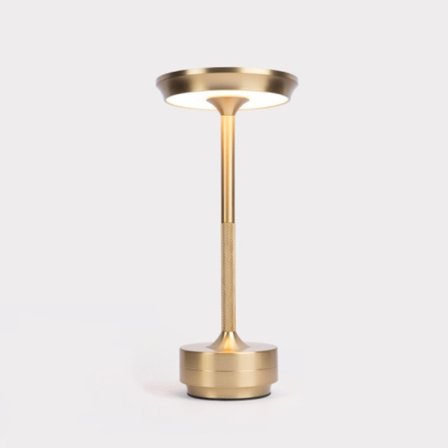 Uppladdningsbar skrivbordslampa avtagbar skrivbordslampa bar atmosfär nattlampa (guld)