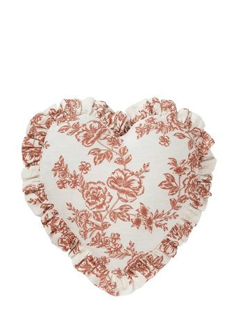 Anna + Nina | Whimsical Rose Heart Cushion | 44X52X7CM