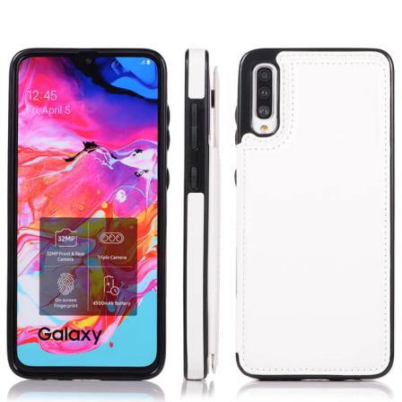 Praktiskt Skal Med Korthållare - Samsung Galaxy A70 Svart