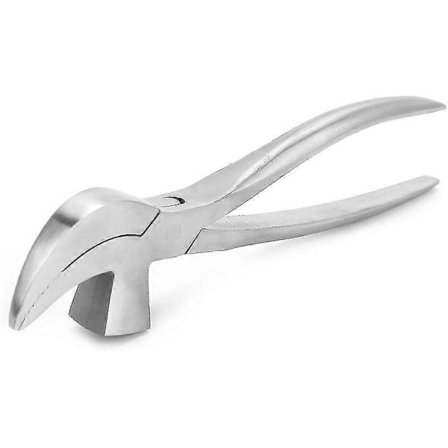 Holdetang Lædertang til Skomageri Skomagere Sadelmager Sølv Læderhåndværk Værktøj (1 stk, Sølv)