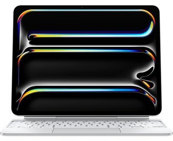 Apple-Magic Keyboard for iPad Pro 13 inch (M4) - Norwegian - White-Magic Keyboard. En fantastisk skriveopplevelse for iPad-Handheld Accessories-