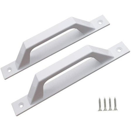 Köksplast Aluminium Dörrhandtag Aluminiumlegering Dörrhandtag (Vit)