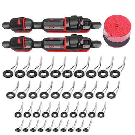 43-dels Metallspöle Spöle Rullguide Ring Set Fiske Spö Tillbehör