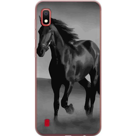 Yhteensopiva Puhelinkuori Samsung Galaxy A10 Pimeä Hevonen