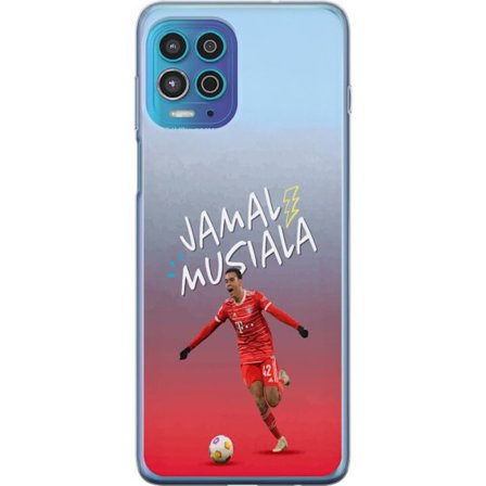 Yhteensopiva Puhelinkuori Motorola Moto G100 Jamal Musiala Bayern München Saksa jalkapalloilija Bundesliga-tähti luova keskikenttäpelaaja nopea teknii