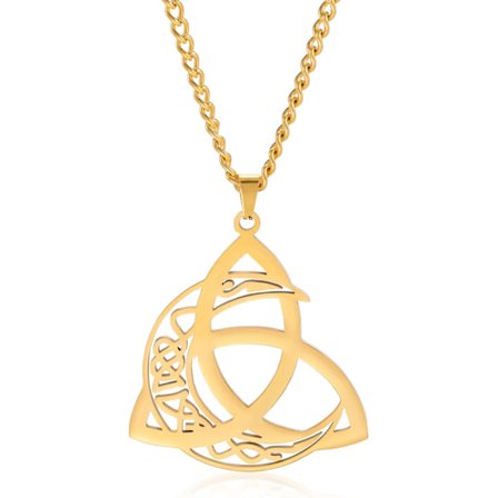 Keltisk Treenighetsknut Halsband Keltisk Knut Halsband Forntida Ir, ZQKLA