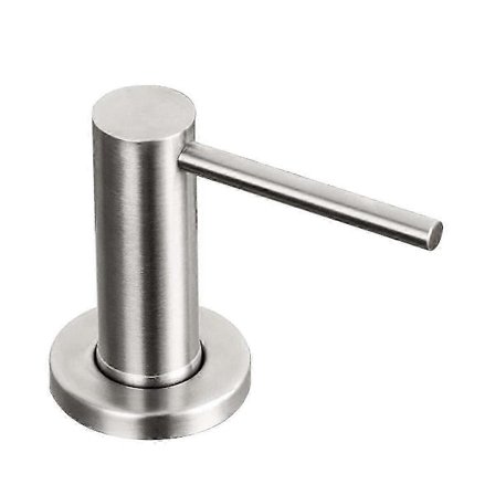 Diskmedelspump för köksbänk, handkräm, inbyggd flaska, rostfritt stål, skruvtvål