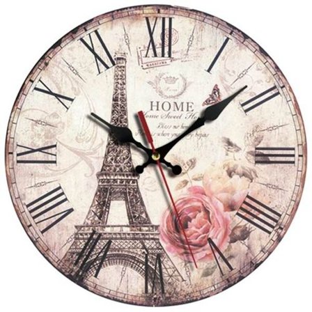 Hiljainen Vintage Puinen Seinäkello Koti Dekor (CQ432-9)