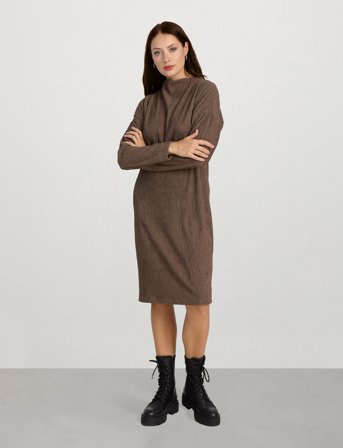 Ivo Nikkolo Long Sleeve Dress, Doriga - Brown - L