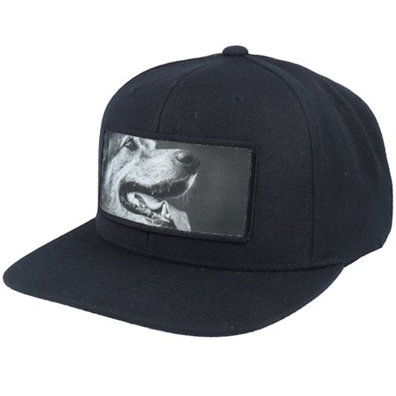 Calza Pennello - Black - snapback - Cap - Happy Dog Big Patch Black Snapback - Hatstore