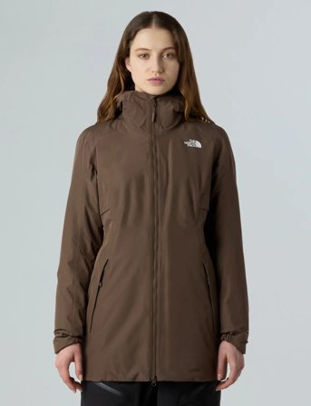 The North Face W Hikesteller Insulated Parka - Brown - M