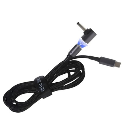 Type C han til for DC han magnetisk adapter Hurtig opladning 90 grader 4,0x1,7 mm til Lenovo-Ideapad 20V 2,25A 3,25A