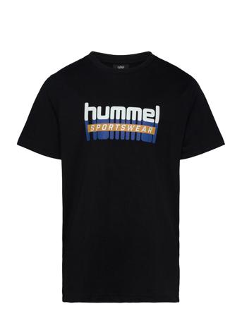 Hmltukas T-Shirt S/S Sport T-shirts Short-sleeved Black Hummel