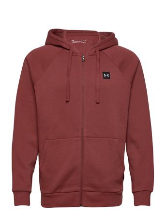 Ua Rival Fleece Fz Hoodie Hoodie Röd Under Armour