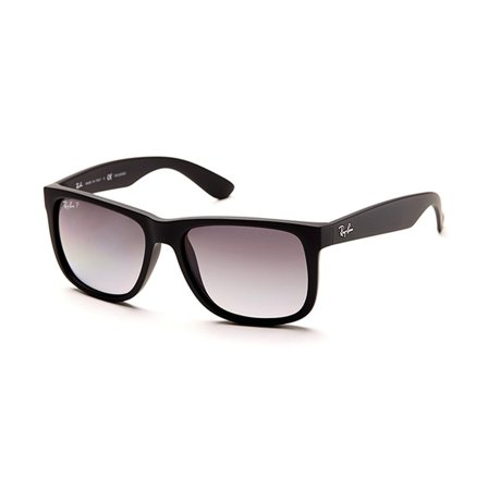 Ray-Ban Justin -Aurinkolasit - Black Rectangular - Ray-Ban RB4165 622/T3 55