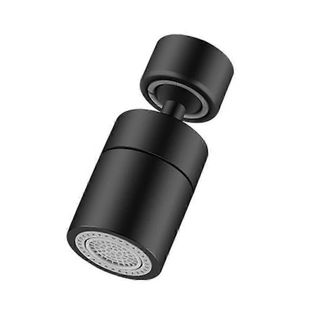 Köksblandare Sprayhuvud Filter Justerbar Roterande Stänkskydd Kranmunstycke Bubblare Diskbänksblandare Svart B UMJ