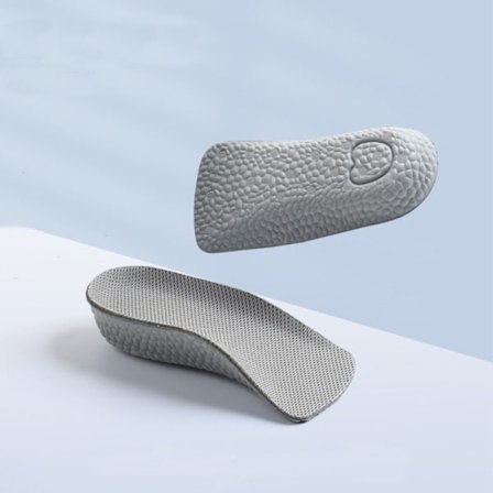 Højdeøgende indlægssåler Halv størrelse skopude GRÅ 3,5 CM2 PAR 2