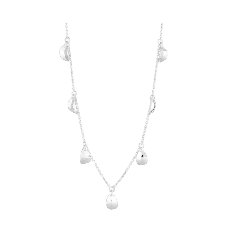 Drakenberg Sjölin Botanica halsband med små löpande löv Dam Silver ONESIZE