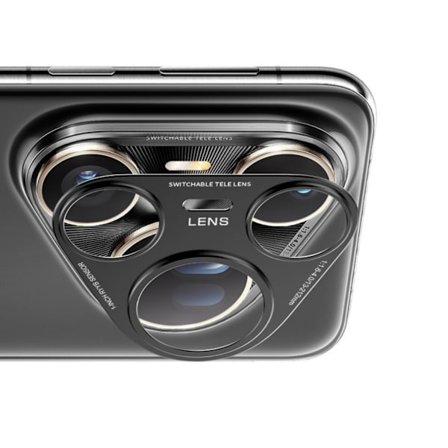 Forsterket metall kamerabeskyttelse med åpent design for forbedret mobilfotografering