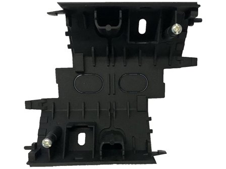 Elko EKO07123 Hörnbox med fack Svart, Strömbrytare & vägguttag