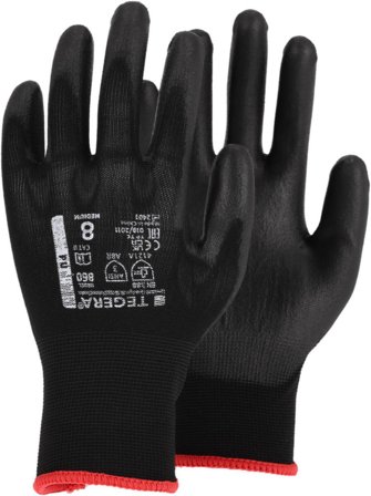 Tegera 860 Montagehandske PU/nylon 11, Tøj