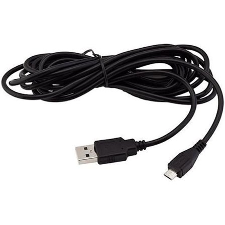 USB-laddkabel - PS4 - 3 meter - Svart - USB-anslutning - Tillbehör för anslutning