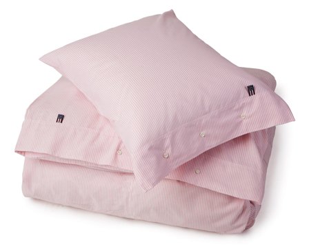 Lexington Pin Point bed set, pink/white