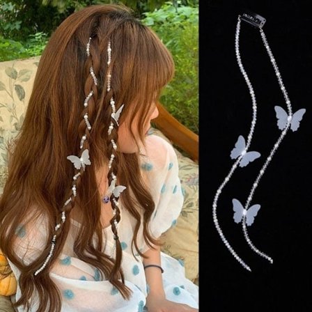 Women Hair Accessories Braided Hair Clip Butterfly Hairpin