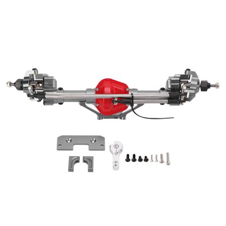 CNC Metal RC Bil Front Portal Akselsæt til Axial SCX10 1/10 RC Crawler Bil Tilbehør Titanium Farve