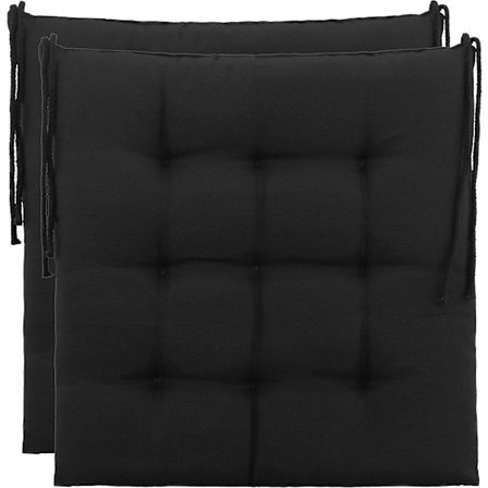 Puutarhatuolin pehmusteet/Puutarhaistuimen pehmuste polyesteristä - Musta väri