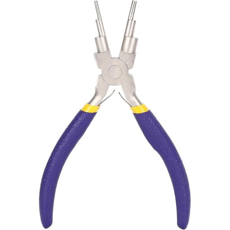 Multi-størrelse 6 i 1 Lopper, Karbonstål Rund Nese Smykke Tang Multifunksjonell Håndverktøy Shibaod