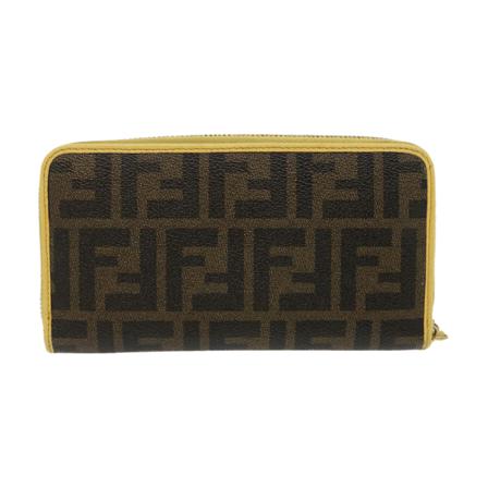 Fendi Vintage, Pre-owned Wallet Bruin, Dames, Maat:ONE Size,Canvas