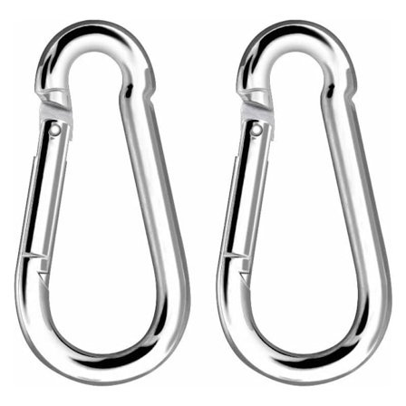 TRIO Karbinhake Stor belastning Max belastning 180 kg zinklegering för klättring Hängmatta gunga (2 delar kit)