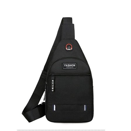 Brystveske for menn Skulderveske SVART