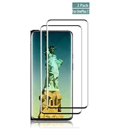 2 st hög kvalitet härdat glas för one plus 7 T pro