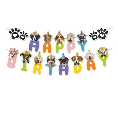 Födelsedag Banner Bunting Flaggor Dra flagga