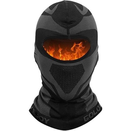 Sort Motorcykel Balaclava Ski Cykel Maske Motocross Mountainbike, Åndbar Varm Halsedisse Vindtæt Maske Universal Størrelse