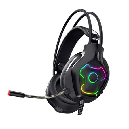 X7 Trådbundet 7.1 Gaming Headset Surroundljud Bas Hörlurar med Mikrofon RGB-ljus PUDG Gamer Headset för Laptop PC Dator