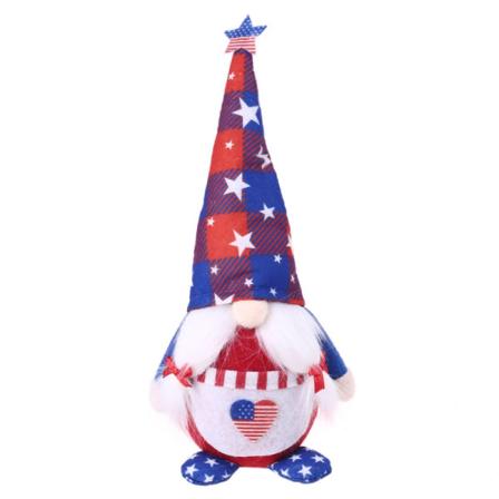 Independence Day Gnome Hjerte Stjerne Veterans Day Nisse Tomte 4. juli Gave Kjøkken Skåldekorasjoner