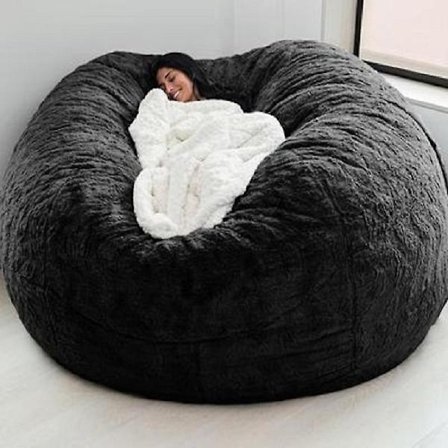 Lazy Sofa Bean Bag konstgjord päls Bean Bag (endast bönor)