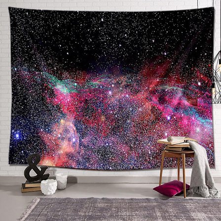 Psykedelisk Vægtapetserier Konstellation Galakse Univers Væghængende Sengetøj Stjerneklar Himmel Tapet Strandtæppe Picnic Tæppe