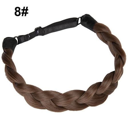 Syntetisk pandebånd 3 tråde fletninger hår 8 8