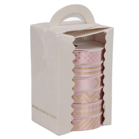 Dekorativt bånd fleksibelt elegant mote skinn DIY tilbehør for bryllup bursdagsfest rosa gull