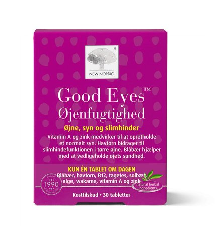 New Nordic Good Eyes Øjenfugtighed 30 stk, Helse & Madvarer, Hud, Hår & Negle, Kosttilskud Til Huden