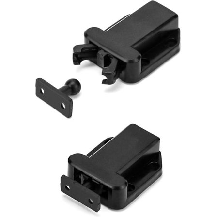 6-pakkauksen kosketuslukitus (musta), paina avaamiseksi lukko, kaappi