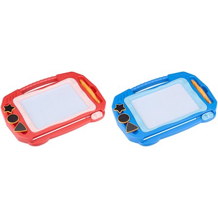 Magnetisk tegnetavle til børn med formstempler og slettefunktion