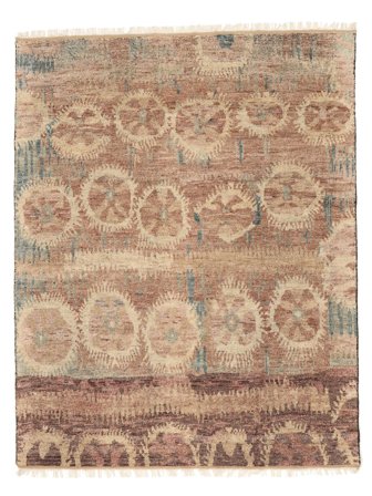 Tappeto Usak Indo 245X301 Marrone/Arancione (Lana, India)