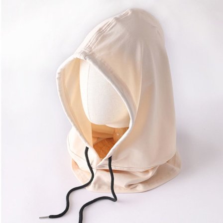 Bomuld Balaclava Let Tynd Hætte Halstørklæde BEIGE